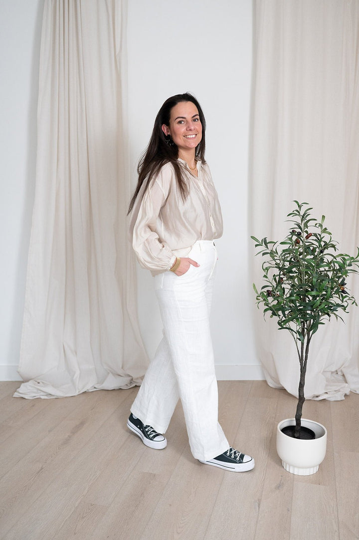 JcSophie - Broek Chanson Offwhite - Luxedy