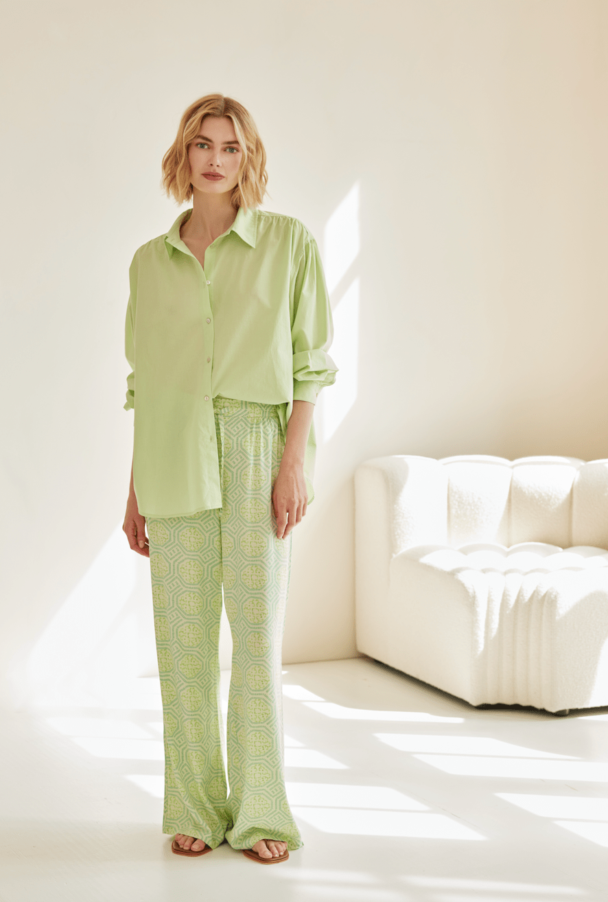 JcSophie - Broek Contessa Lime Tiles - Luxedy