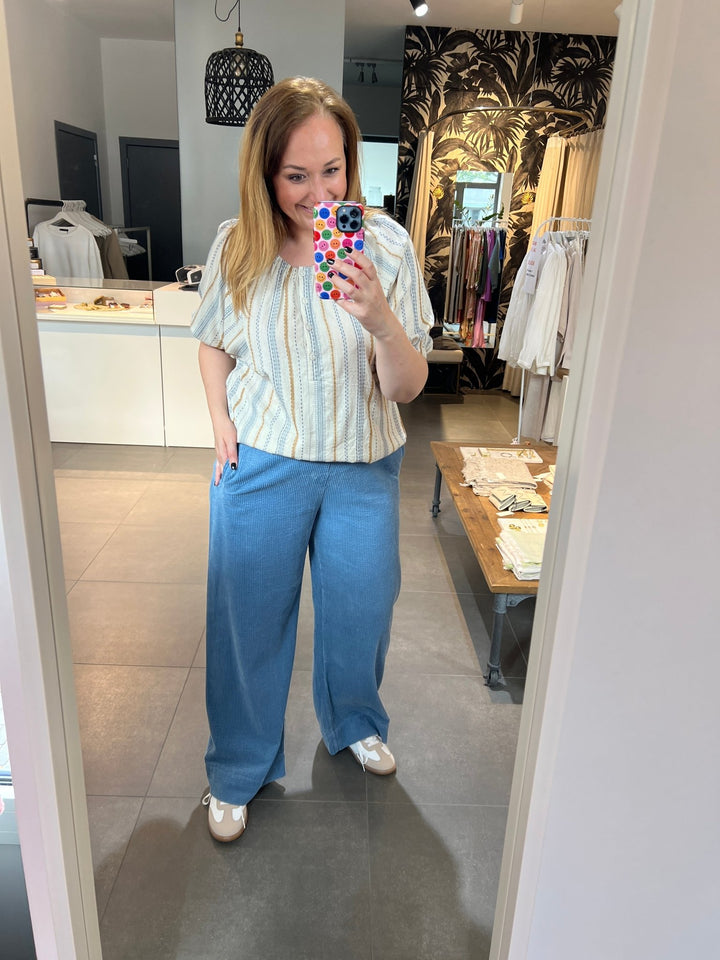 JcSophie - Broek Emanuelle Denim Blue - Luxedy