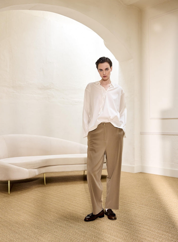 JcSophie - Broek Flick Walnut Brown - Luxedy