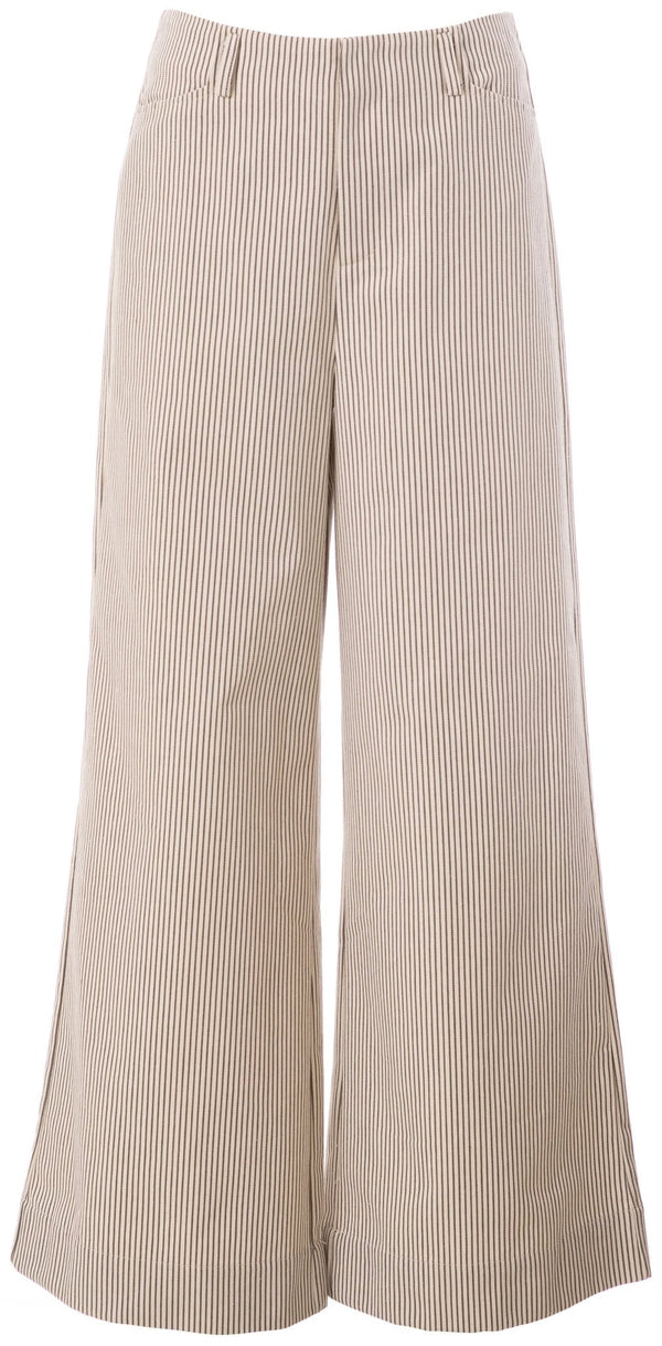 JcSophie - Broek Gale Army Green Stripes - Luxedy