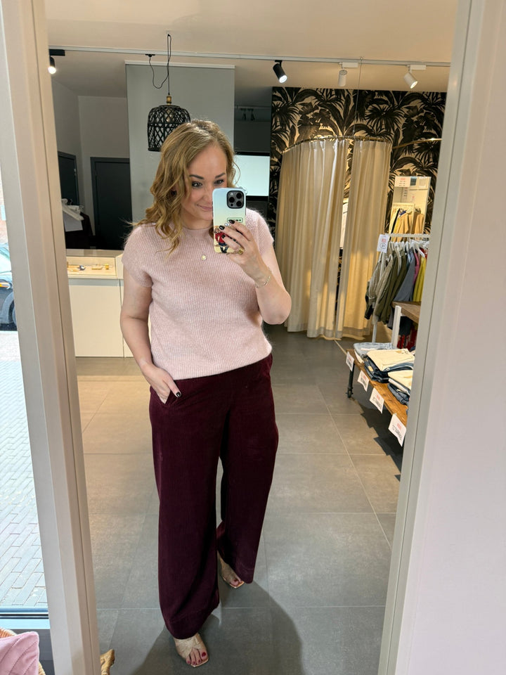 JcSophie - Broek Jamie Burgundy - Luxedy