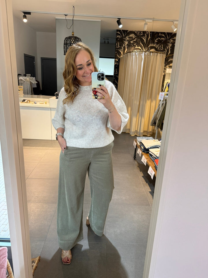 JcSophie - Broek Jamie Olive Green - Luxedy