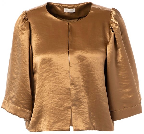 JcSophie - Jas Jamil Jacket Golden Brown - Luxedy