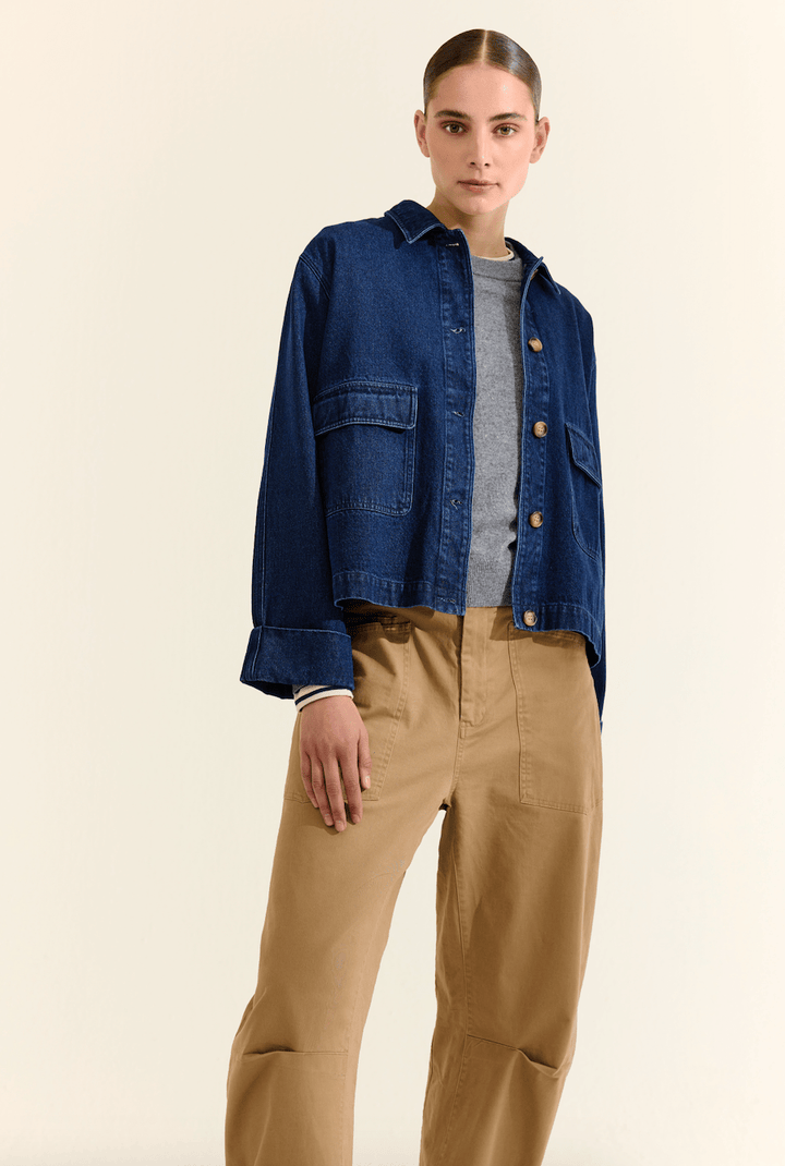 JcSophie - Jas Klementine Jacket Dark Blue Denim - Luxedy