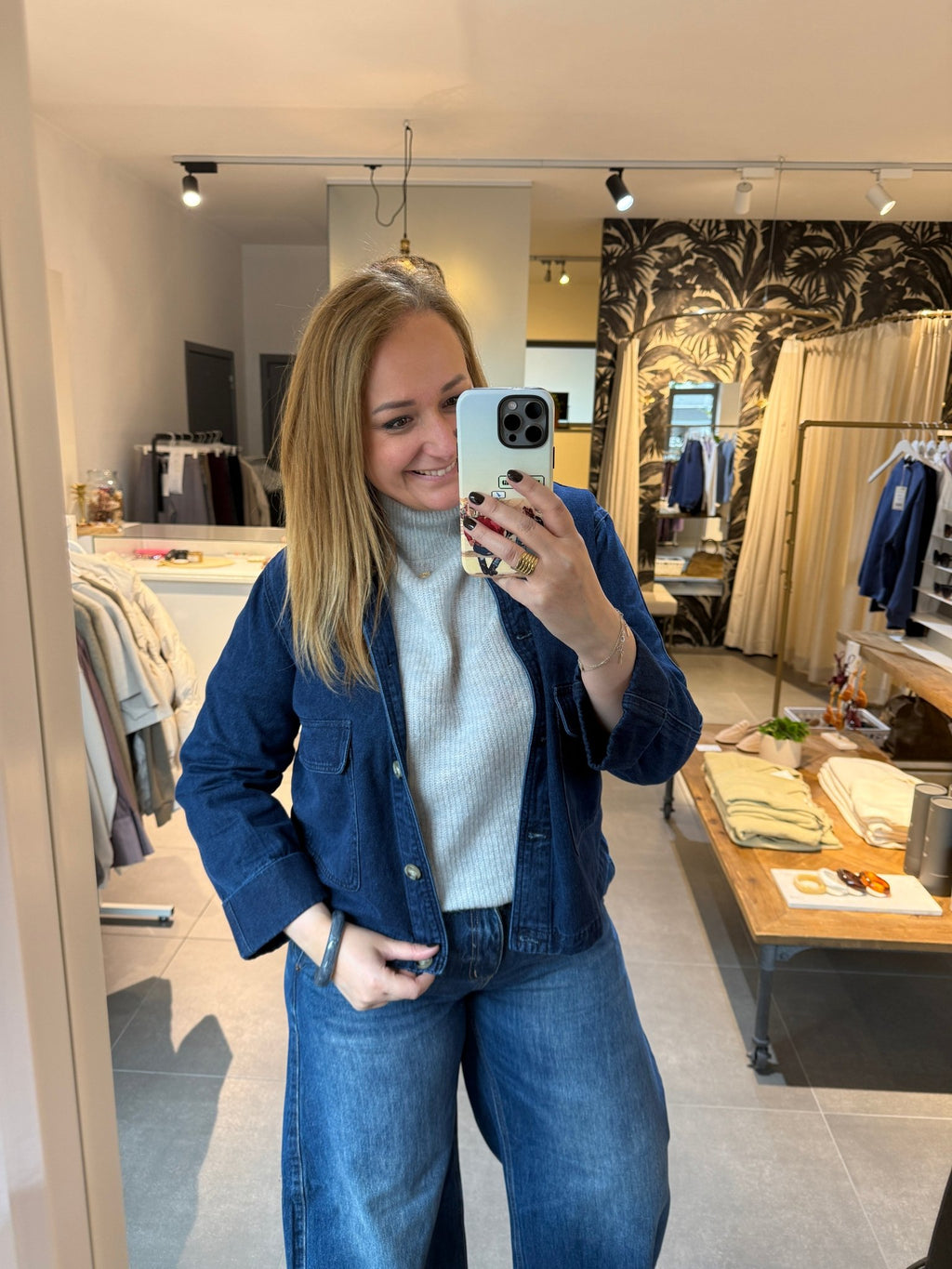 JcSophie - Jas Klementine Jacket Dark Blue Denim - Luxedy