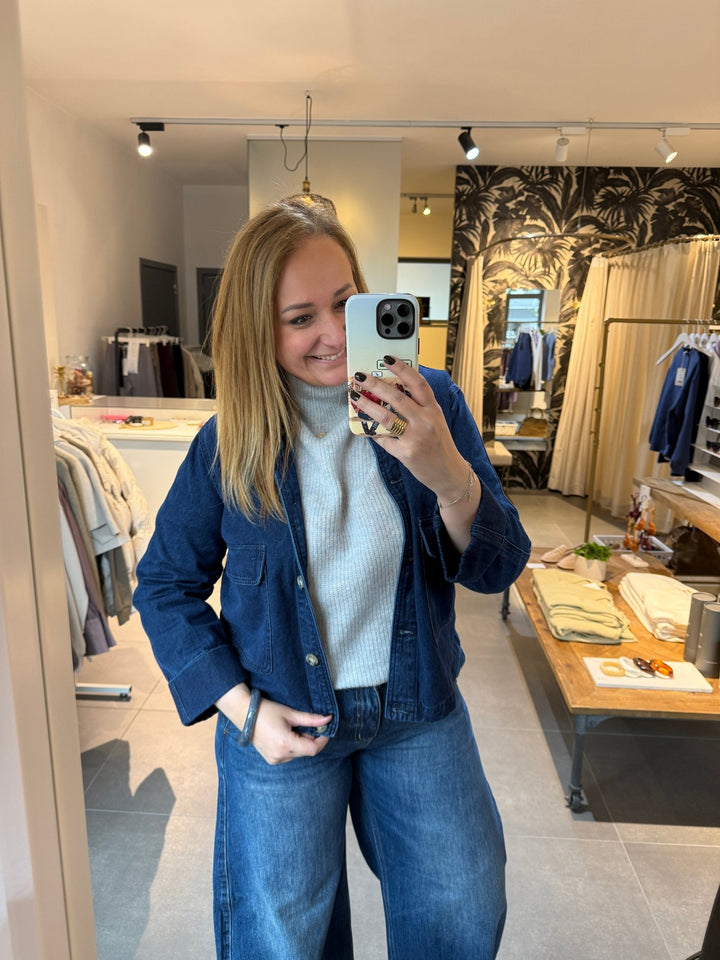 JcSophie - Jas Klementine Jacket Dark Blue Denim - Luxedy