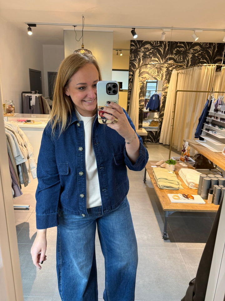 JcSophie - Jas Klementine Jacket Dark Blue Denim - Luxedy