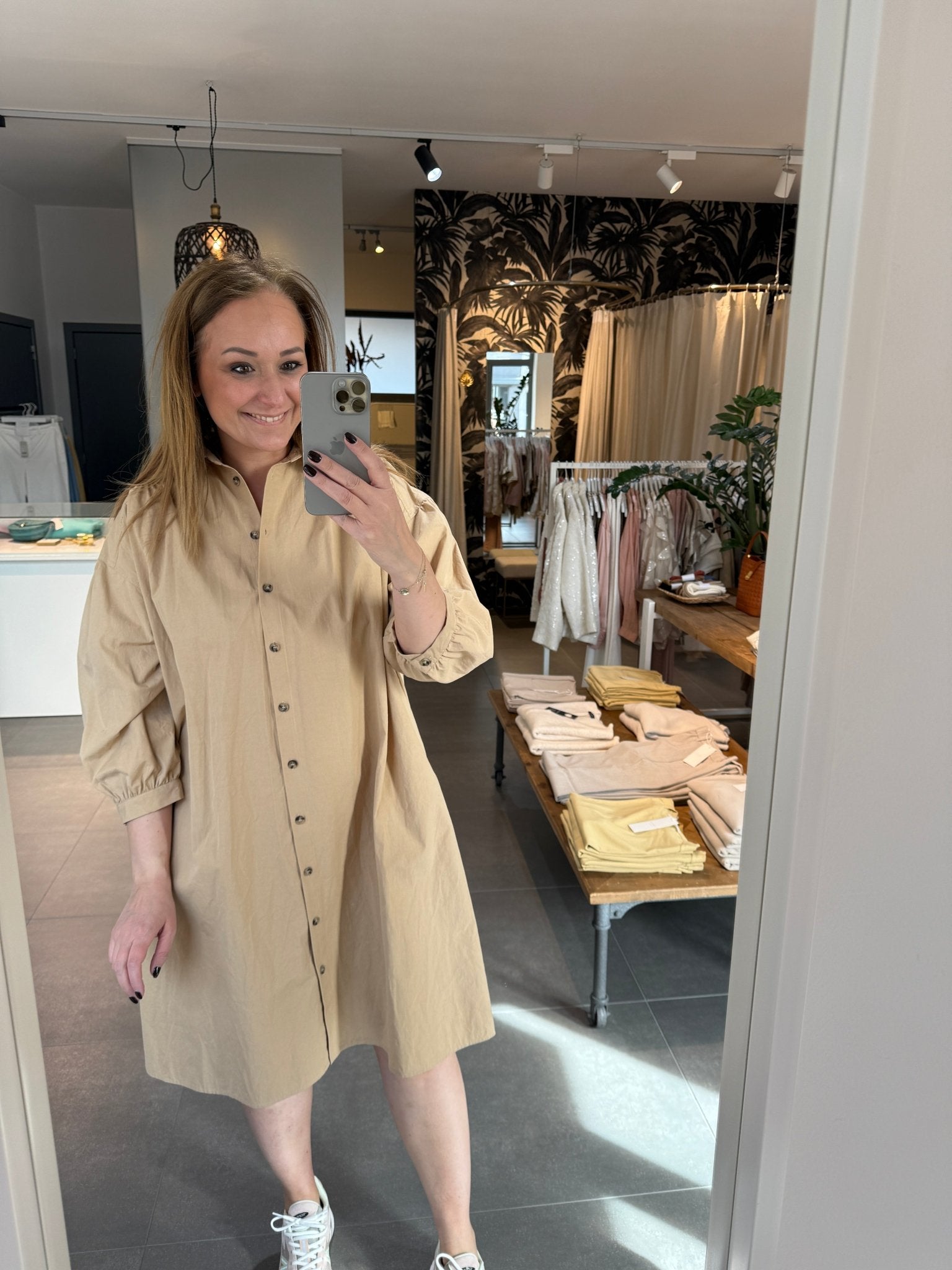 JcSophie - Jurk Ghislaine Sand Beige - Luxedy