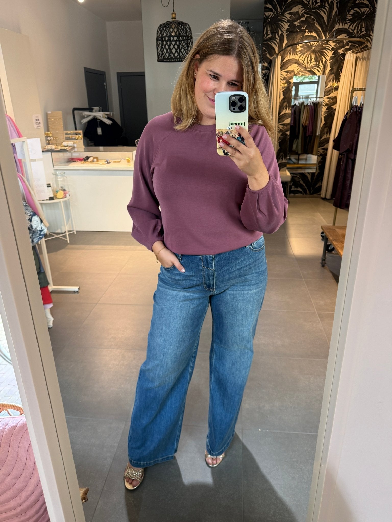 JcSophie - Sweater Jour Burgundy - Luxedy
