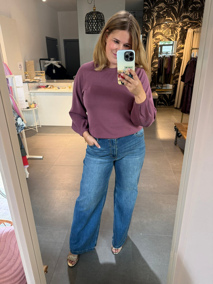JcSophie - Sweater Jour Burgundy - Luxedy