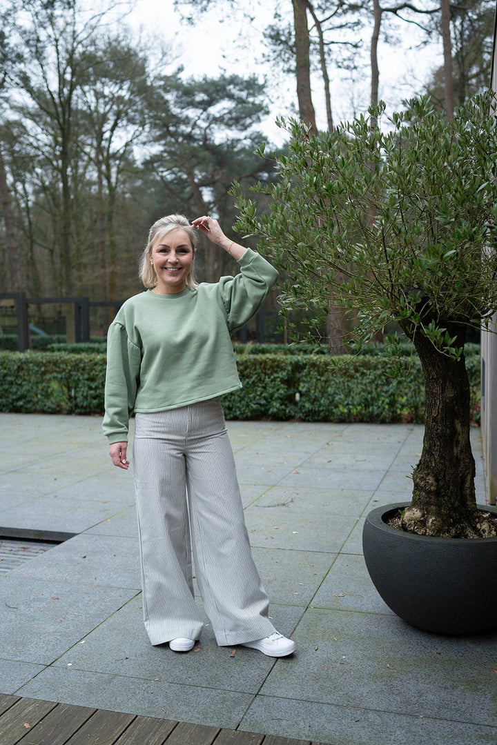 JcSophie - Trui Gambia Sweater Army Green - Luxedy