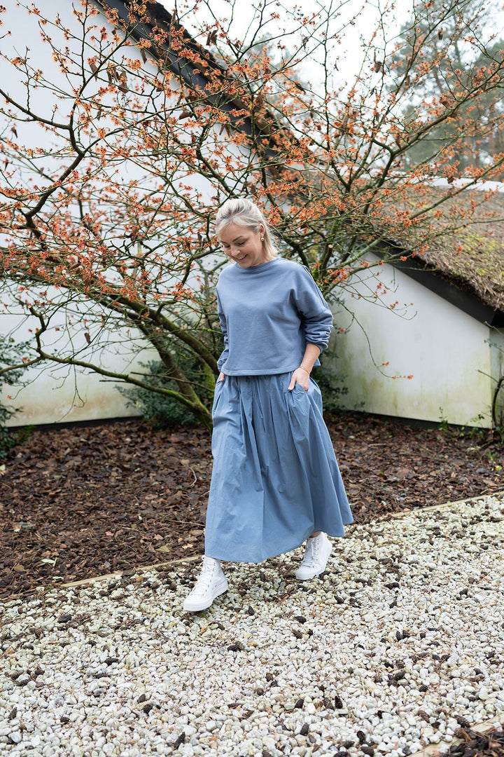 JcSophie - Trui Ganga Sweater Blue Grey - Luxedy