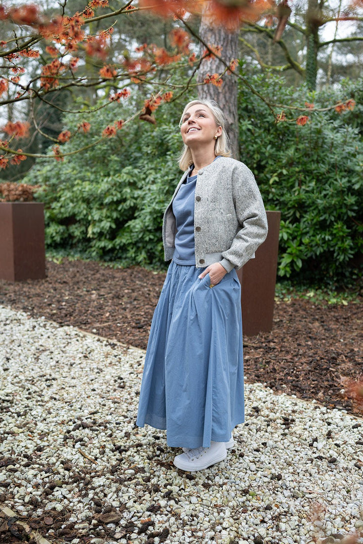JcSophie - Trui Ganga Sweater Blue Grey - Luxedy
