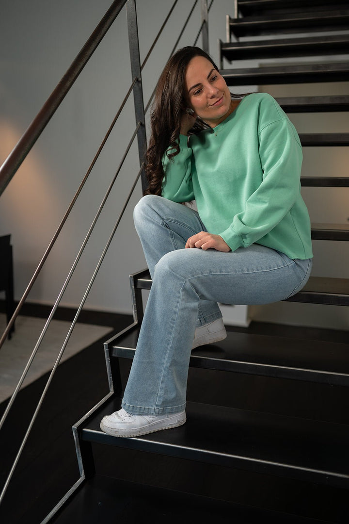JcSophie - Trui Garance Sweater Ice Green - Luxedy