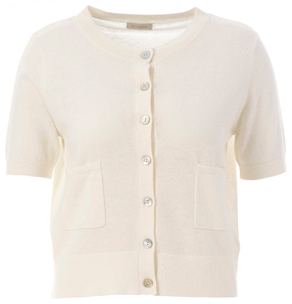 JcSophie - Trui Giardina Cardigan OffWhite - Luxedy