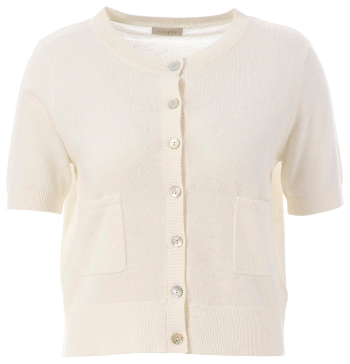 JcSophie - Trui Giardina Cardigan OffWhite - Luxedy