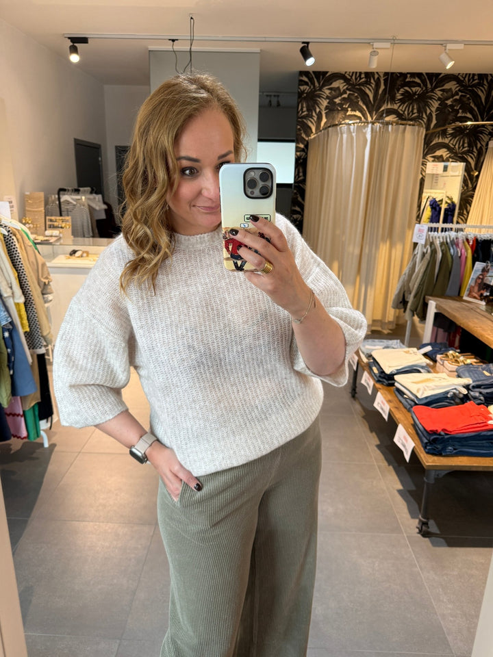 JcSophie - Trui Guy Offwhite Melange - Luxedy