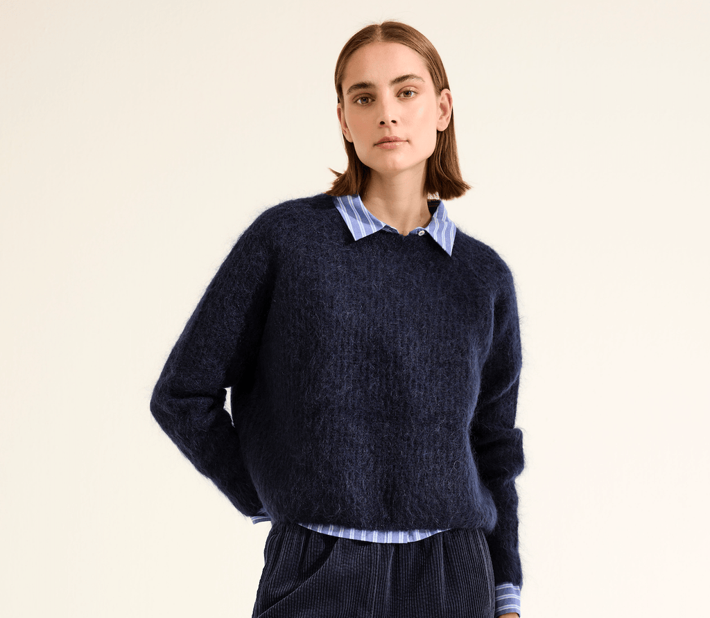 JcSophie - Trui Keaton Dark Blue - Luxedy