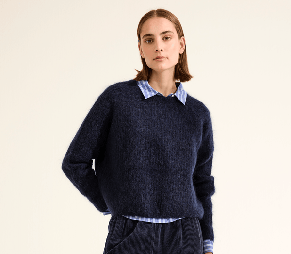 JcSophie - Trui Keaton Dark Blue - Luxedy