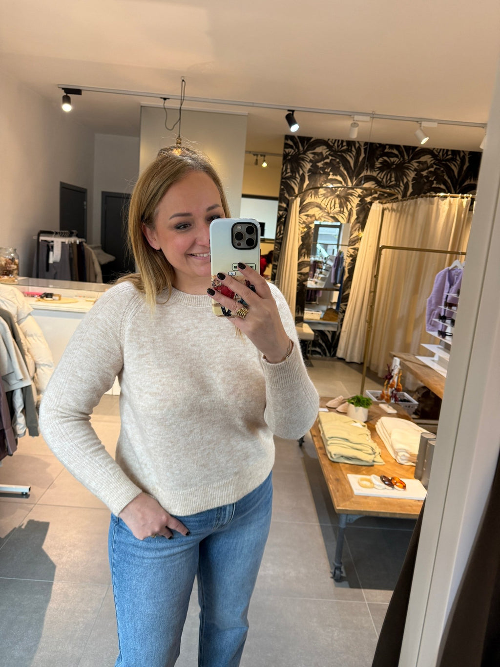 JcSophie - Trui Klaire Sand Sweater - Luxedy