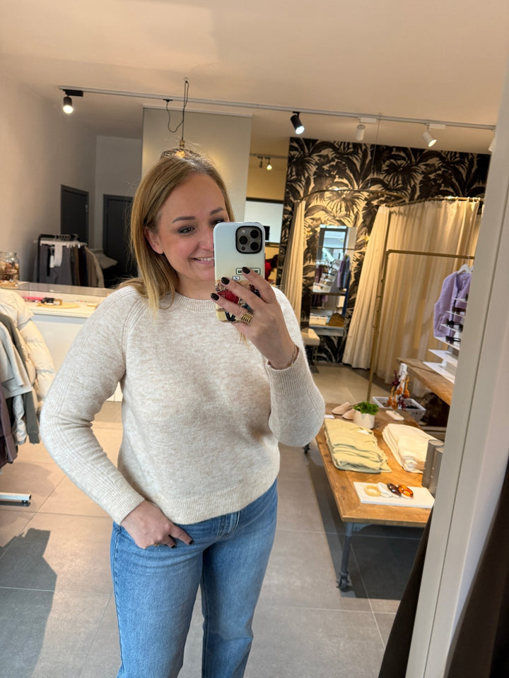 JcSophie - Trui Klaire Sand Sweater - Luxedy