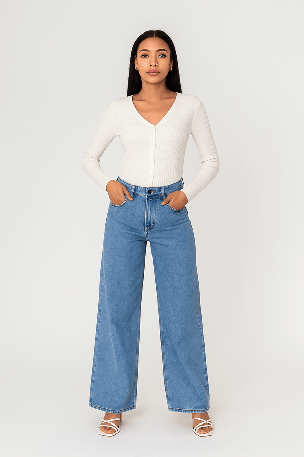 Jeans Celeste Medium Blue - Luxedy