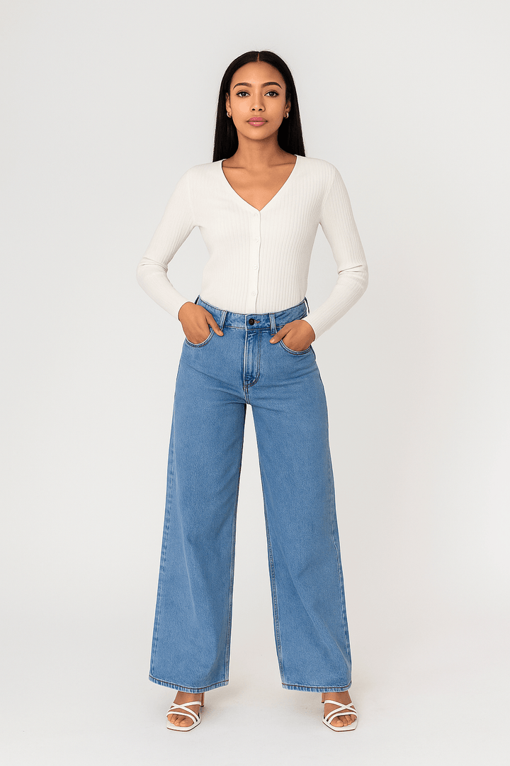Jeans Celeste Medium Blue - Luxedy