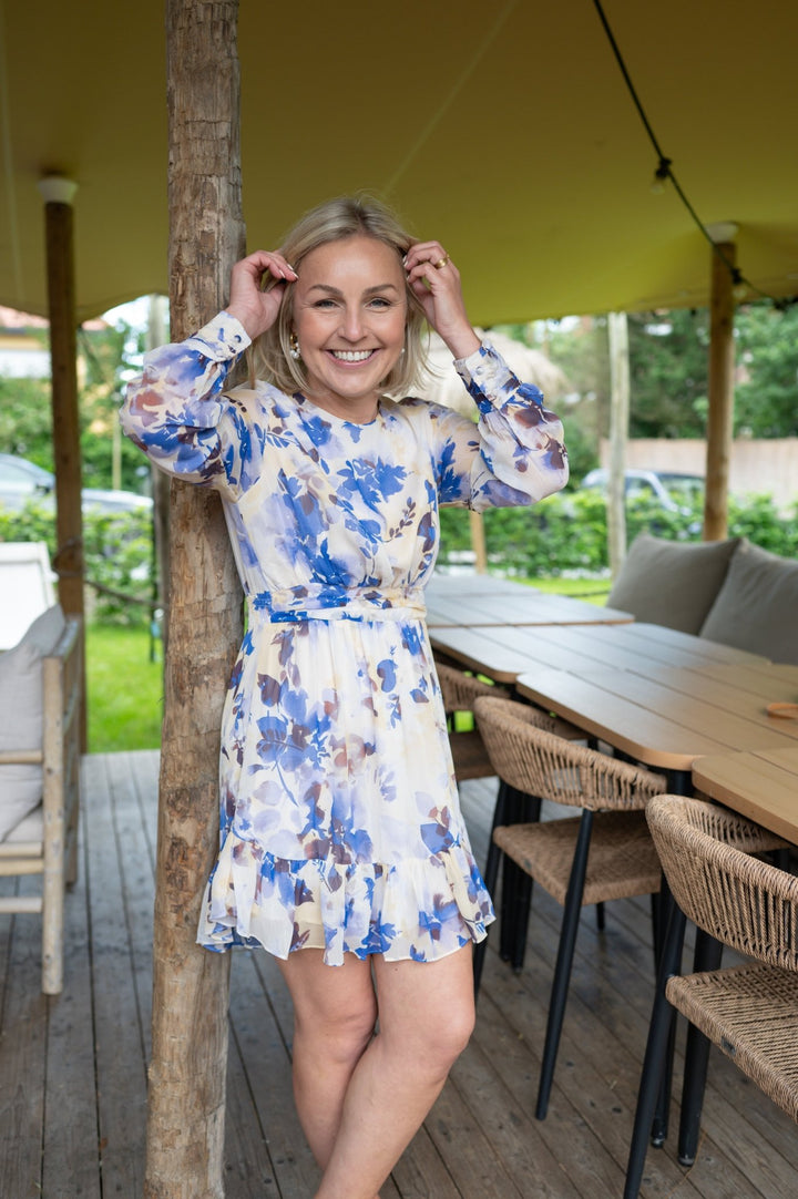 Jurk Cilou Blossom Flowers Blue - Luxedy