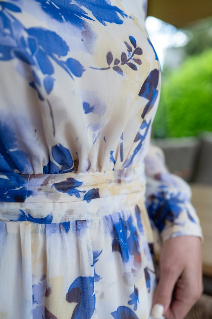Jurk Cilou Blossom Flowers Blue - Luxedy
