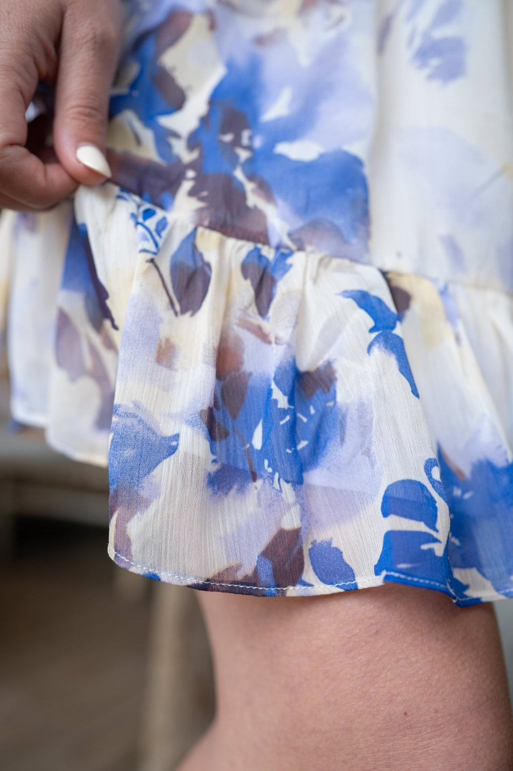 Jurk Cilou Blossom Flowers Blue - Luxedy
