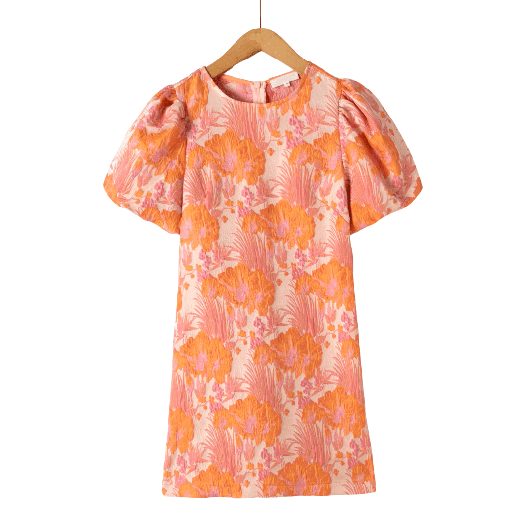 Jurk Elise Flower Orange - Luxedy