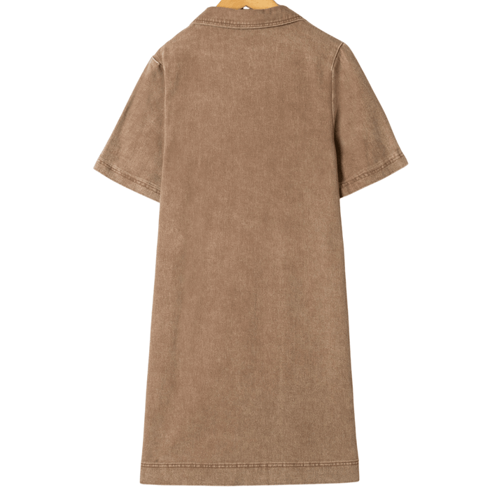 Jurk Vivienne Latté Bruin - Luxedy
