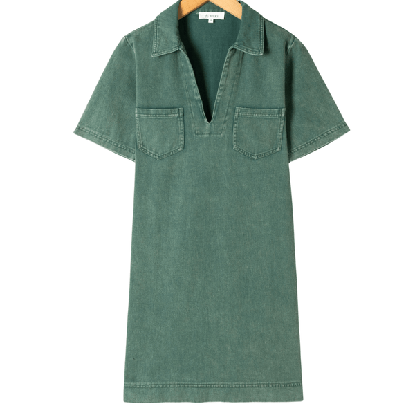 Jurk Vivienne Mos Groen - Luxedy