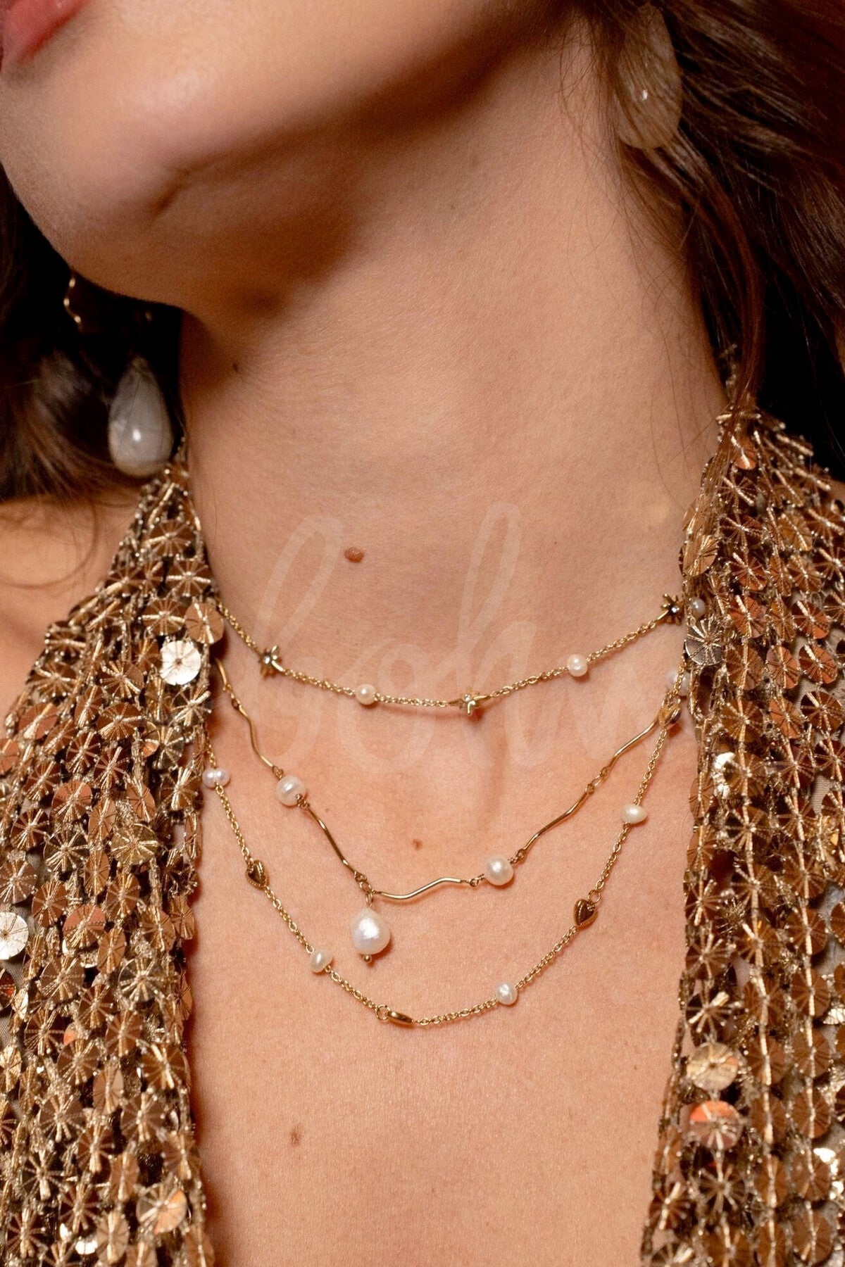 Ketting - Lisy Stars & Pearls - Luxedy