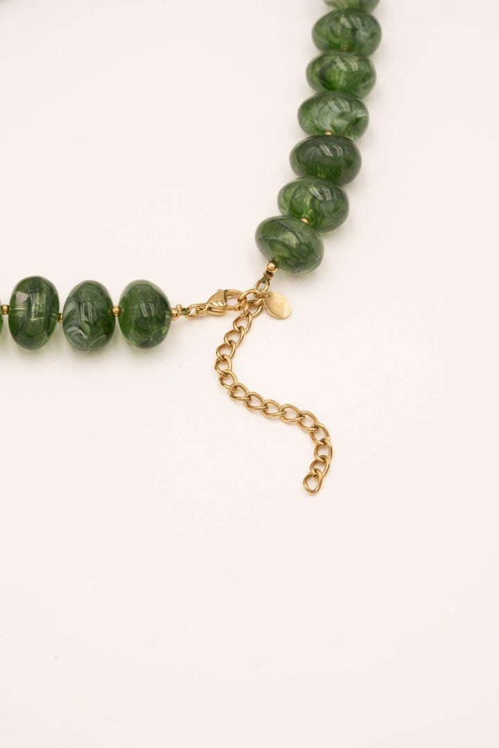 Ketting - Marie Beads Green - Luxedy