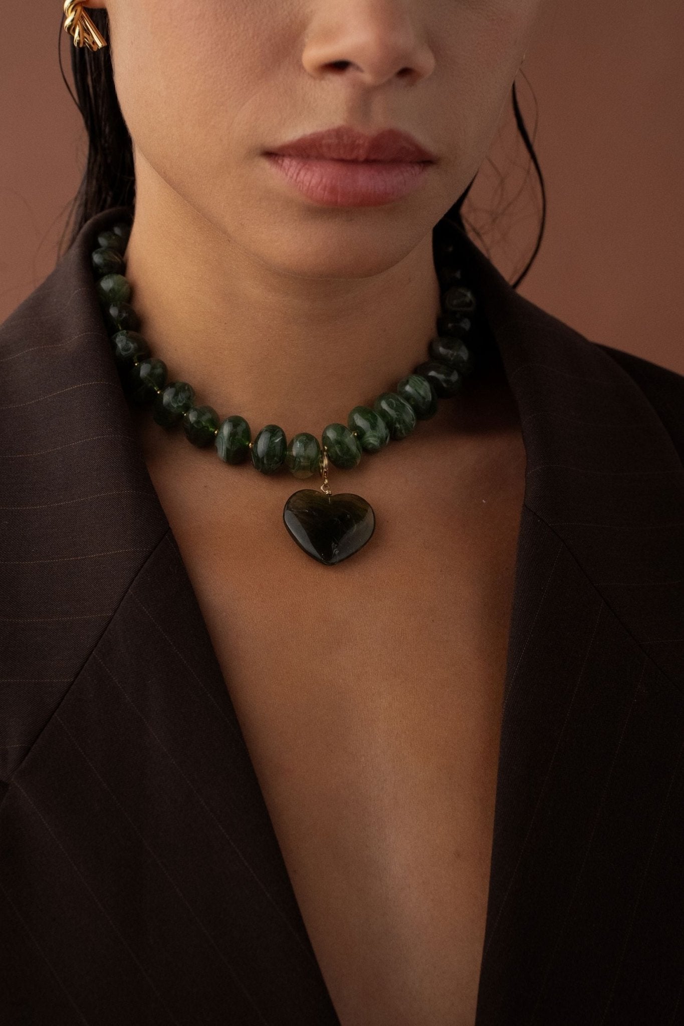 Ketting - Marie Beads Green - Luxedy