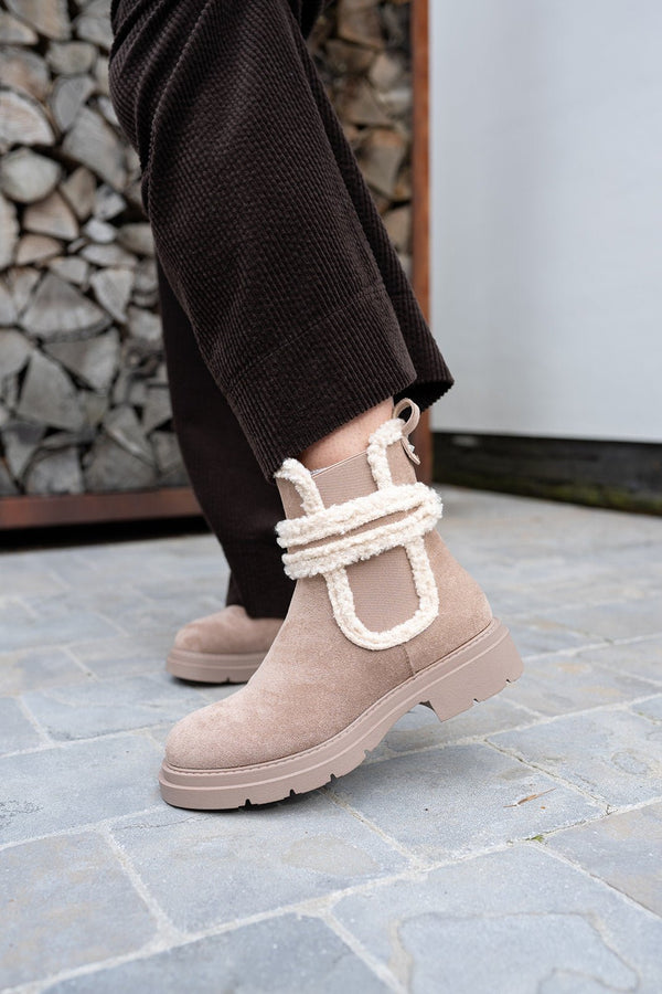 Laarzen - Millie Boots Taupe - Luxedy