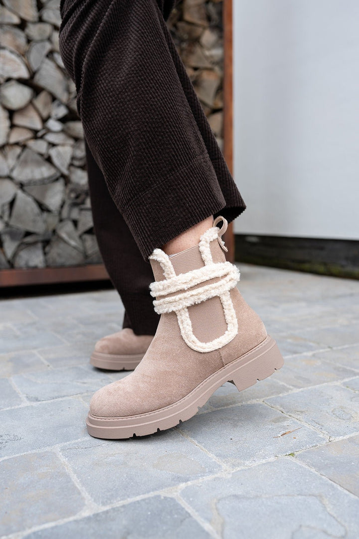 Laarzen - Millie Boots Taupe - Luxedy