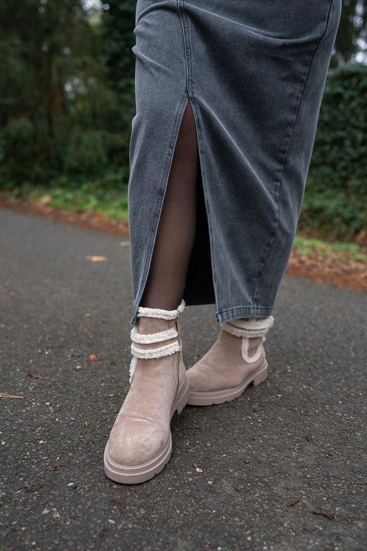 Laarzen - Millie Boots Taupe - Luxedy