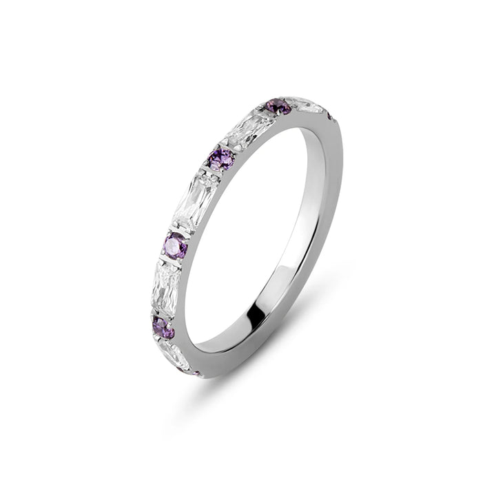 Melano - Ring Ava Lavendel Silver - Luxedy