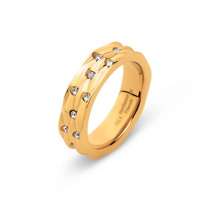 Melano - Ring Elena Crystal Gold - Luxedy