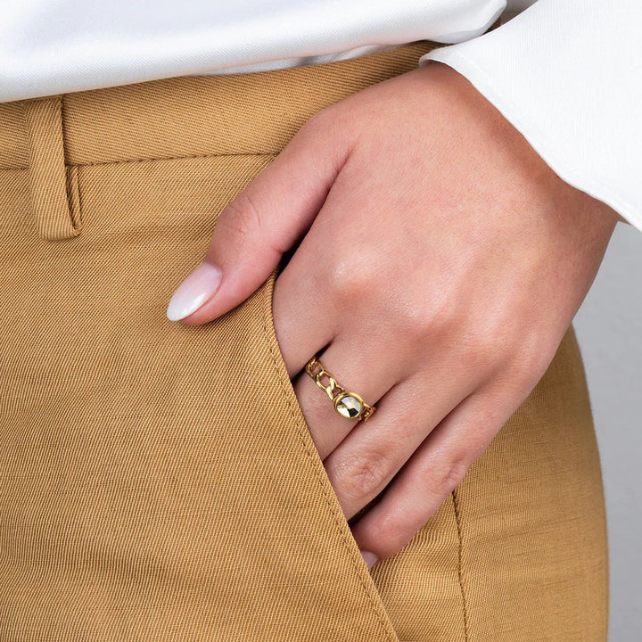 Melano - Ring Twisted Tessa Goud - Luxedy