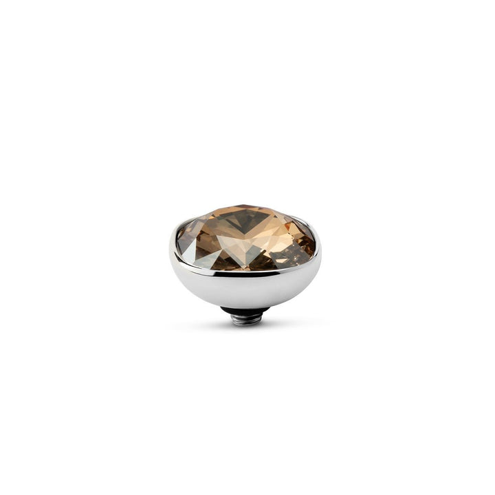 Melano - Steen Twisted Circular Golden Shadow Goud/Zilver - Luxedy