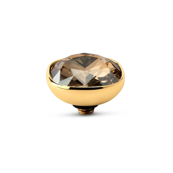 Melano - Steen Twisted Circular Golden Shadow Goud/Zilver - Luxedy