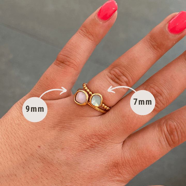 Melano - Steen Twisted Cloud 7mm Lime Goud - Luxedy