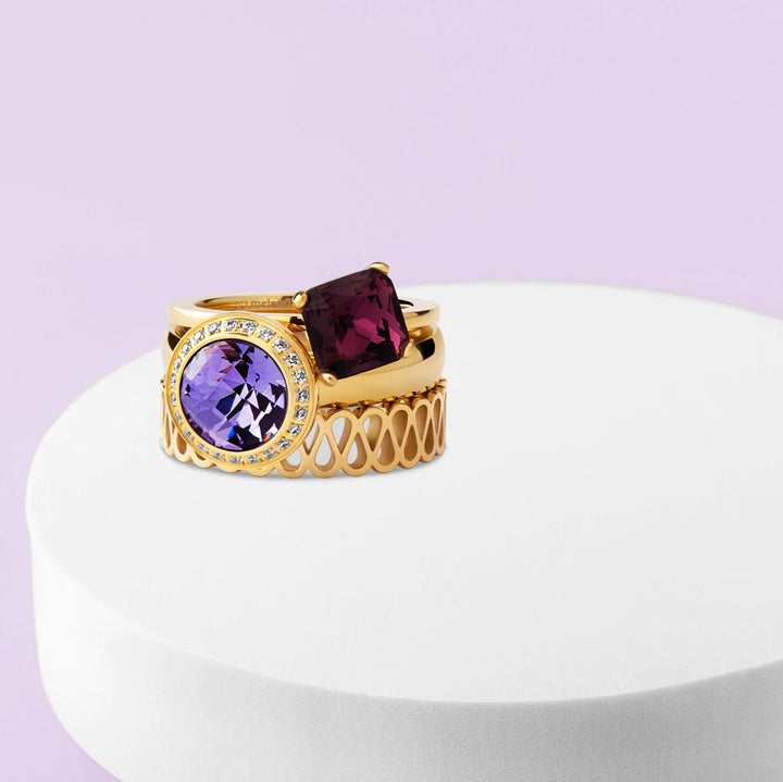 Melano - Steen Twisted Plaza Aubergine - Luxedy