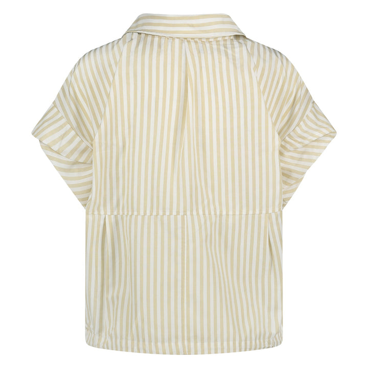 NUKUS - Blouse Catalina Stripe Offwhite / Sand - Luxedy