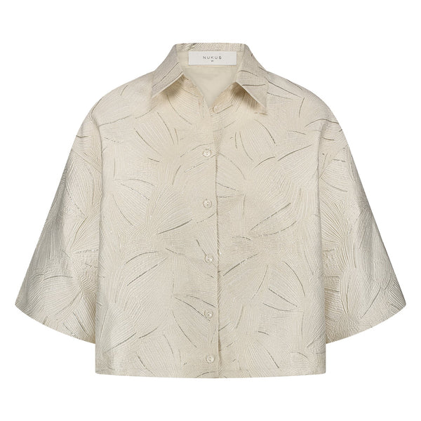 NUKUS - Blouse Leena OffWhite Gold - Luxedy