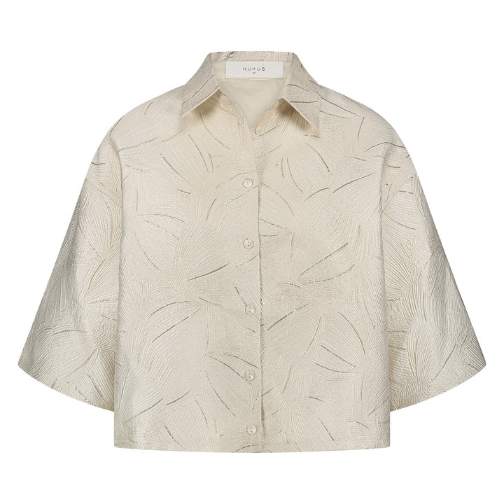 NUKUS - Blouse Leena OffWhite Gold - Luxedy